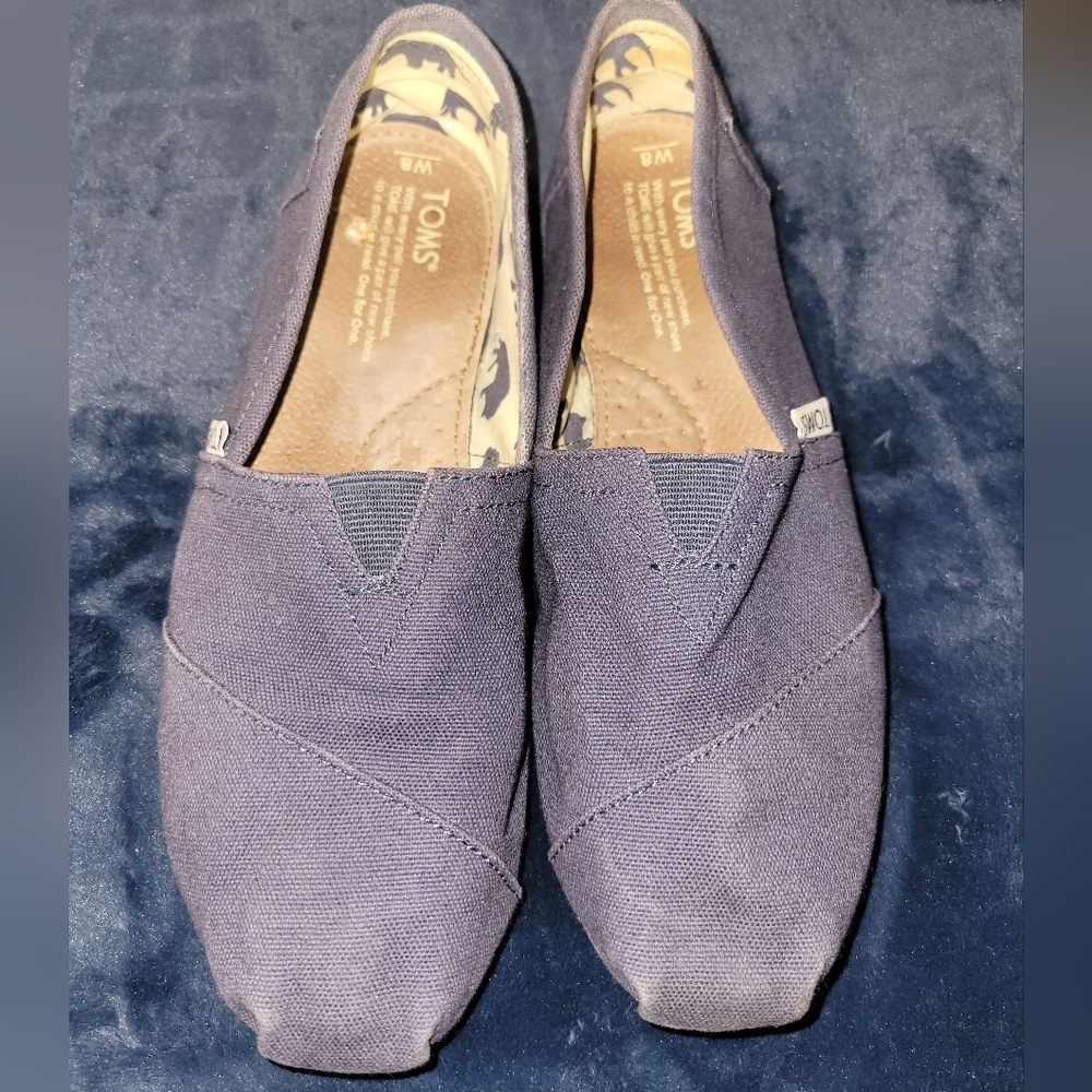 TOMS Alpargata Classic Size 8.5 navy blue